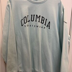 Columbia Men's Soft Blue Crewneck Sweater